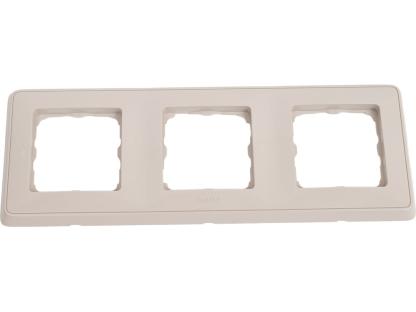 Рамка Legrand Cariva 3 поста горизонтальный/вертикальный монтаж песок