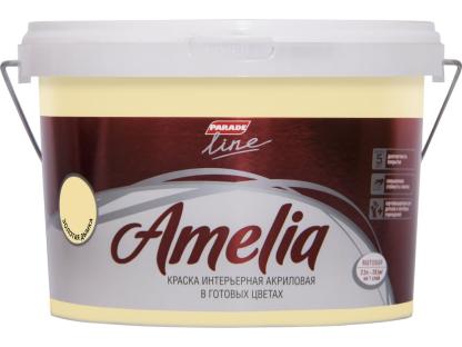 Акриловая моющаяся краска PARADE Amelia золотой песок 2,5 л для стен потолков внутри помещения
