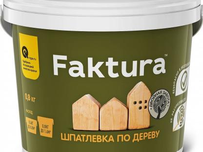 Шпаклевка по дереву FAKTURA для наружных и внутренних работ 0,8 кг сосна