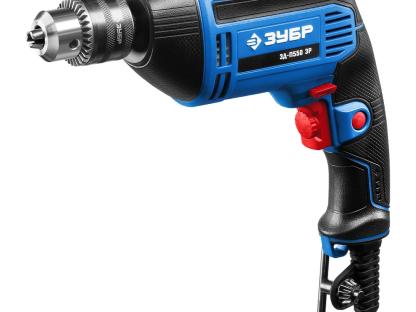 Дрель Зубр ПРОФЕССИОНАЛ ЗД-П550 Э — мощная бытовая дрель для сверления дерева и металла