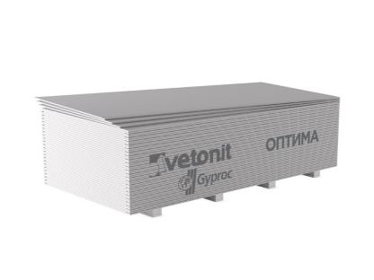 Гипсокартон Vetonit Gyproc Оптима 2500x1200x12,5 мм для сухих помещений
