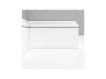 Плинтус напольный Decomaster 141х15х2000 мм A035 влагостойкий для покраски