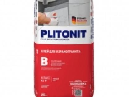 Клей плиточный PLITONIT В усиленный 25кг — универсальный влагостойкий клей