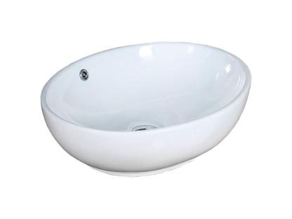Раковина MELANA MLN-320314 320314-805 овальная для ванной белая глянцевая