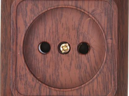 Розетка Intro Quadro 2-201-10 16А без заземления венге