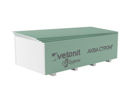 Гипсокартон Vetonit Gyproc Аква Стронг влагостойкий 2500x1200x15 мм