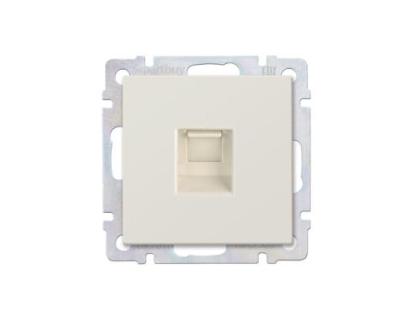 Розетка телефонная SMARTBUY SBE-05i-S1-PH бежевая RJ-11 для домашнего использования