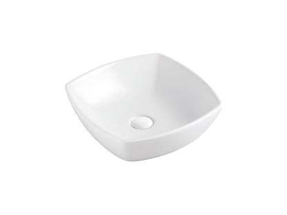 Раковина Azario накладная квадратная белая 430x430x135 мм AZ-2076