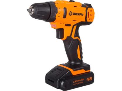 Дрель Вихрь ДА-16Л-2КА аккумуляторный шуруповерт с набором оснастки