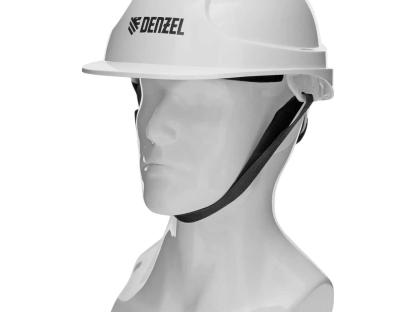 Каска защитная ударопрочная Denzel Форвард К-05 белая с регулировкой