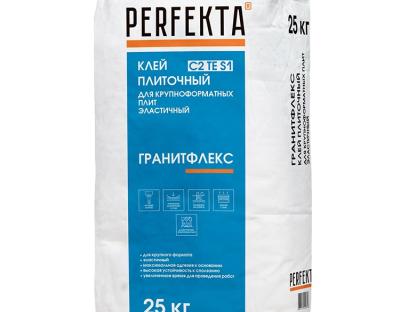Клей плиточный Perfekta Гранитфлекс C2TE S1 25 кг для крупноформатных облицовок и фасадов