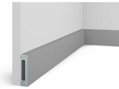 Плинтус Cosca Decor 65x15x2000 мм SoftTouch пыльно-серый PX050-039