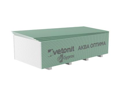 Гипсокартон влагостойкий Vetonit Gyproc Аква Оптима 2700х1200х12,5 мм