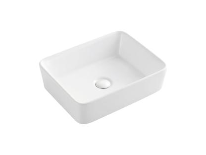 Раковина Azario накладная AZ-2074 из керамики белая современный стиль