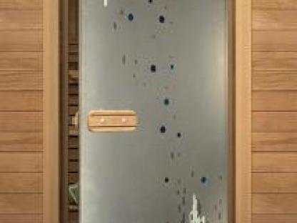 Дверь для сауны с рис. девятый вал, Тюмень