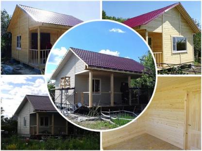 Дачный дом 6х6 с верандой одноэтажной планировки, Пенза