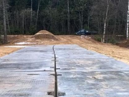 Строительство временных дорог в Колпино, Санкт-Петербург