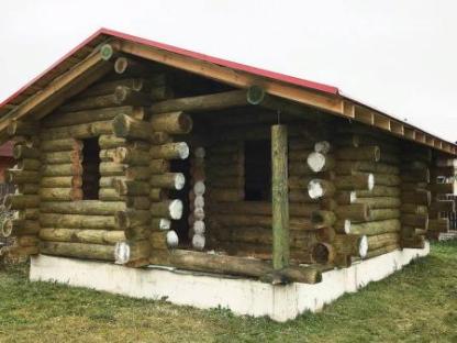 Сруб Дома Бани из бруса 6х6 м установка, Минск