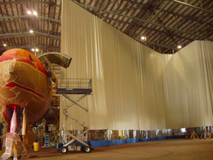ПВХ шторы для больших ангаров, Москва