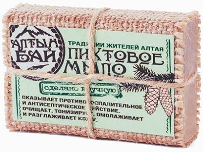 Мыло натуральное ручной работы ПИХТОВОЕ противовоспалительное, 80 гр., Ижевск