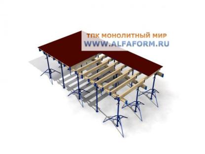 Аренда опалубки перекрытия (стойки, треноги, унивилки, балка, фанера) в Москве и Московской области, Москва